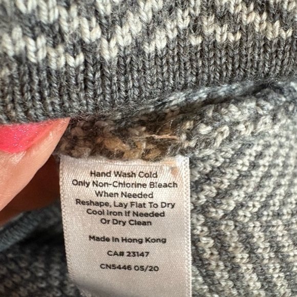 Talbots Pure Merino Wool Gray Herringbone Women's Blazer Sz SP - Picture 13 of 13